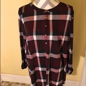 Plaid tunic
